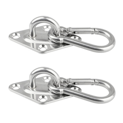 2 PCS 5mm 304 Stainless Steel Sand Bag Ceiling Hook Heavy Duty Swing Hangers-garmade.com