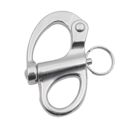 2 PCS 316 Stainless Steel Fixed Spring Shackle, Size:35mm-garmade.com