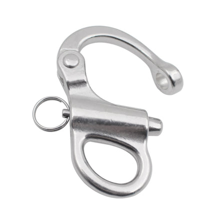 2 PCS 316 Stainless Steel Fixed Spring Shackle, Size:35mm-garmade.com
