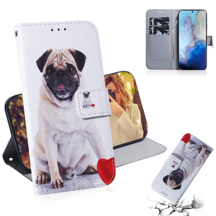 For Galaxy S20 Combined Pattern Magnetic Attraction Horizontal Flip Leather Case, Support Holder & Card Slot & Wallet(Pugs)-garmade.com