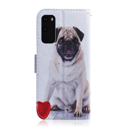 For Galaxy S20 Combined Pattern Magnetic Attraction Horizontal Flip Leather Case, Support Holder & Card Slot & Wallet(Pugs)-garmade.com