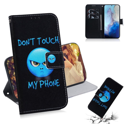 For Galaxy S20 Combined Pattern Magnetic Attraction Horizontal Flip Leather Case, Support Holder & Card Slot & Wallet(Anger)-garmade.com