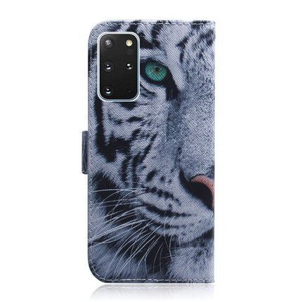 For Galaxy S20+ Combined Pattern Magnetic Attraction Horizontal Flip Leather Case, Support Holder & Card Slot & Wallet(Tiger)-garmade.com