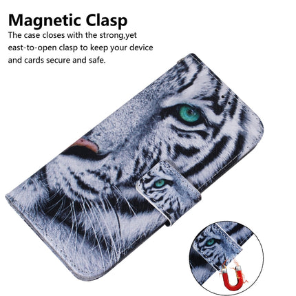 For Galaxy S20+ Combined Pattern Magnetic Attraction Horizontal Flip Leather Case, Support Holder & Card Slot & Wallet(Tiger)-garmade.com