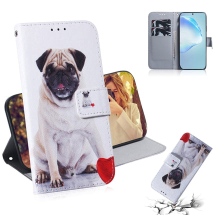 For Galaxy S20+ Combined Pattern Magnetic Attraction Horizontal Flip Leather Case, Support Holder & Card Slot & Wallet(Pugs)-garmade.com