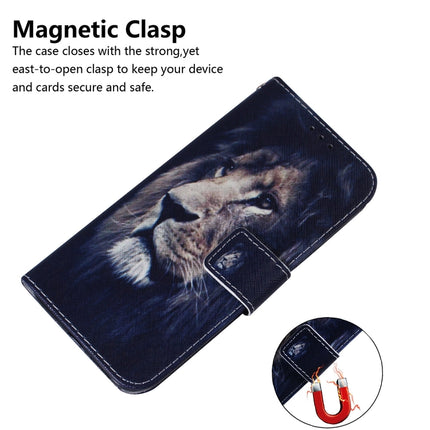 For Galaxy S20+ Combined Pattern Magnetic Attraction Horizontal Flip Leather Case, Support Holder & Card Slot & Wallet(Lion)-garmade.com