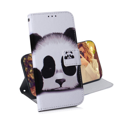 For Galaxy S20+ Combined Pattern Magnetic Attraction Horizontal Flip Leather Case, Support Holder & Card Slot & Wallet(Panda)-garmade.com