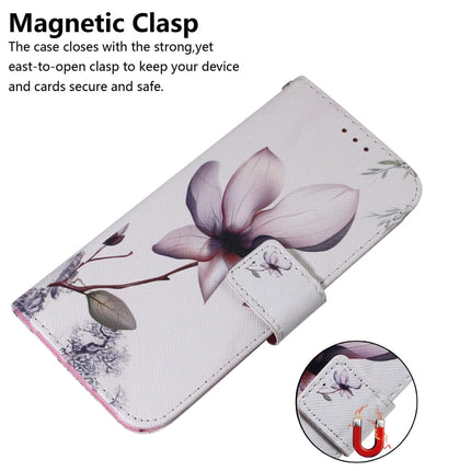 For Galaxy S20+ Combined Pattern Magnetic Attraction Horizontal Flip Leather Case, Support Holder & Card Slot & Wallet(Magnolia Flower)-garmade.com