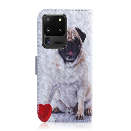 For Galaxy S20 Ultra Combined Pattern Magnetic Attraction Horizontal Flip Leather Case, Support Holder & Card Slot & Wallet(Pugs)-garmade.com