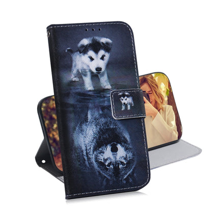 For Galaxy S20 Ultra Combined Pattern Magnetic Attraction Horizontal Flip Leather Case, Support Holder & Card Slot & Wallet(Wolf and Dog)-garmade.com