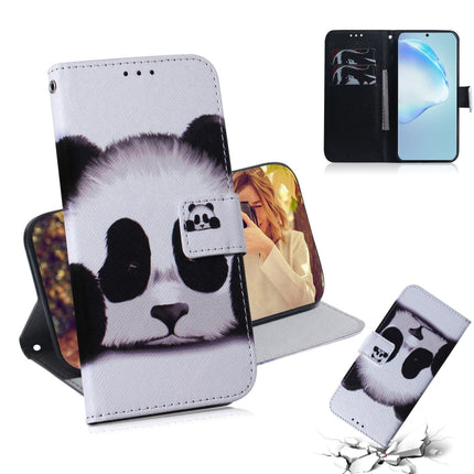 For Galaxy S20 Ultra Combined Pattern Magnetic Attraction Horizontal Flip Leather Case, Support Holder & Card Slot & Wallet(Panda)-garmade.com