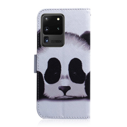 For Galaxy S20 Ultra Combined Pattern Magnetic Attraction Horizontal Flip Leather Case, Support Holder & Card Slot & Wallet(Panda)-garmade.com