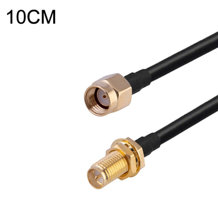RP-SMA Male to RP-SMA Female RG174 RF Coaxial Adapter Cable, Length: 10cm-garmade.com