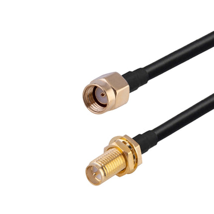 RP-SMA Male to RP-SMA Female RG174 RF Coaxial Adapter Cable, Length: 10cm-garmade.com