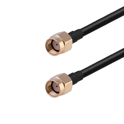 RP-SMA Male to RP-SMA Male RG174 RF Coaxial Adapter Cable, Length: 10cm-garmade.com
