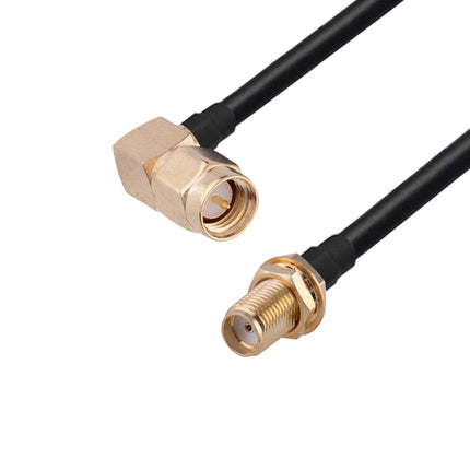 SMA Male Elbow to SMA Female RG174 RF Coaxial Adapter Cable, Length: 10cm-garmade.com