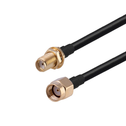 RP-SMA Male to SMA Female RG174 RF Coaxial Adapter Cable, Length: 15cm-garmade.com