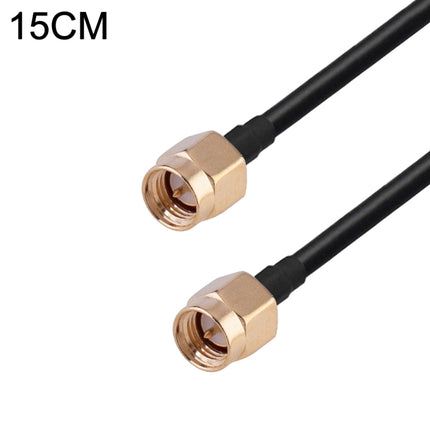 SMA Male to SMA Male RG174 RF Coaxial Adapter Cable, Length: 15cm-garmade.com