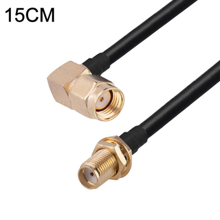PR-SMA Male Elbow to SMA Female RG174 RF Coaxial Adapter Cable, Length: 15cm-garmade.com