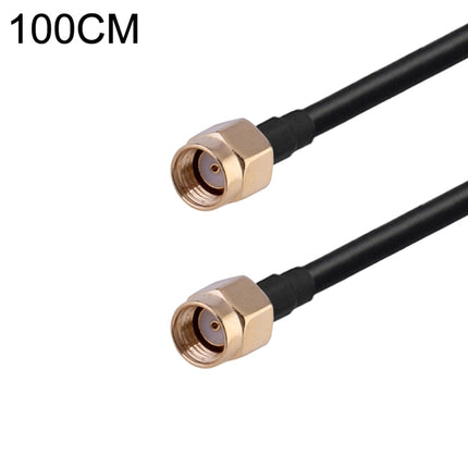 RP-SMA Male to RP-SMA Male RG174 RF Coaxial Adapter Cable, Length: 1m-garmade.com