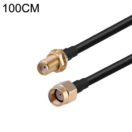 RP-SMA Male to SMA Female RG174 RF Coaxial Adapter Cable, Length: 1m-garmade.com