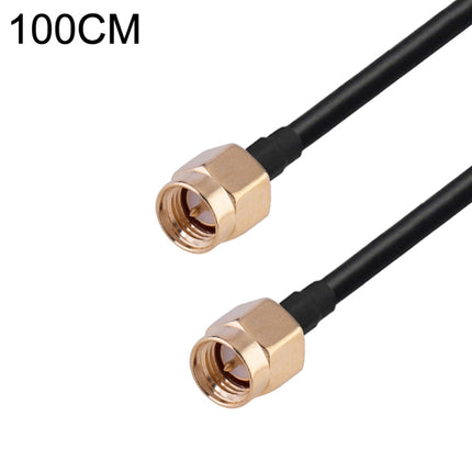 SMA Male to SMA Male RG174 RF Coaxial Adapter Cable, Length: 1m-garmade.com