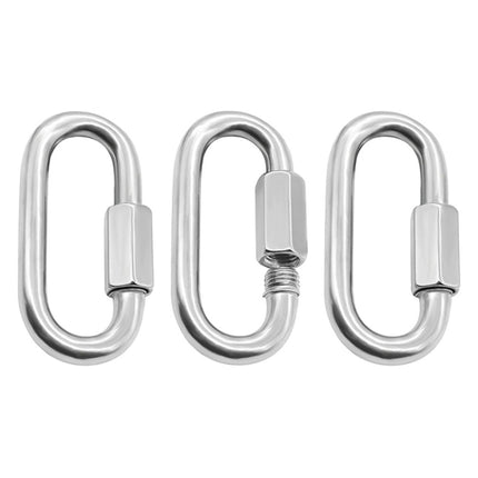 3 PCS 5mm 304 Stainless Steel Quick Connect Ring Runway Buckle-garmade.com