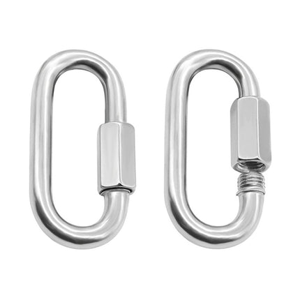 2 PCS 7mm 304 Stainless Steel Quick Connect Ring Runway Buckle-garmade.com
