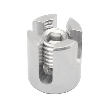 M8x2 316 Stainless Steel Garden Wire Rope Cross Fixed Clip-garmade.com