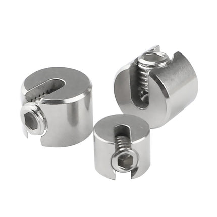 2 PCS M4x2 316 Stainless Steel Garden Wire Rope Fixed Clip-garmade.com