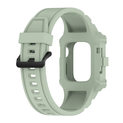 Integrated Silicone Watch Band For Apple Watch Series 8&7 45mm / SE 2&6&SE&5&4 44mm / 3&2&1 42mm(Mint Green)-garmade.com
