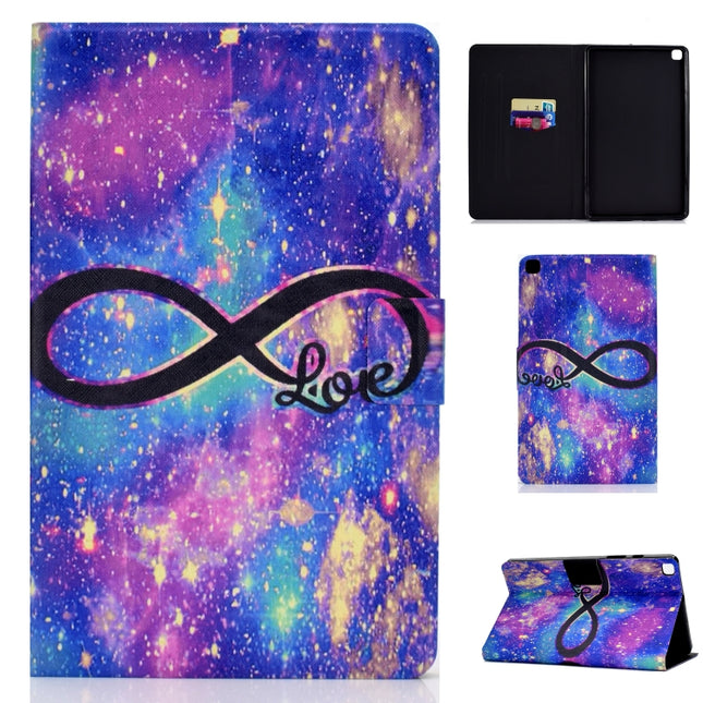Electric Pressed Left and Right Flat Feather Case with Pen Cover & Card Slot & Buckle Anti-slip Strip and Bracket(LOVE)-garmade.com