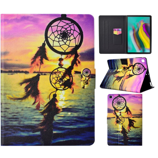 For Samsung Galaxy Tab S6 Lite Voltage Coloured Drawing Smart Leather Tablet Case(Dreamcatcher)-garmade.com