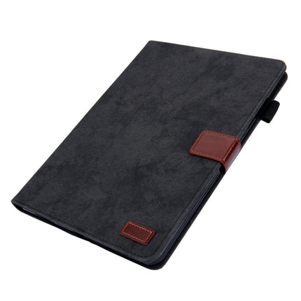 For iPad Pro 11 (2020) & (2018) Marble Style Cloth Texture Tablet PC Protective Leather Case with Bracket & Card Slot & Photo Holder(Black)-garmade.com