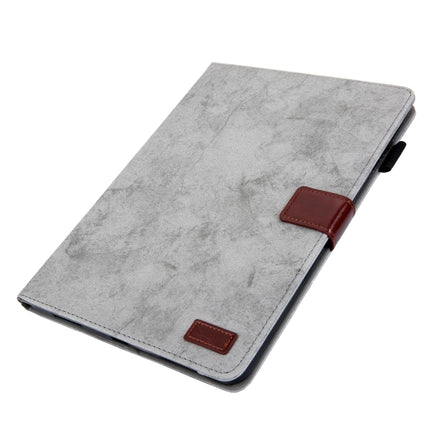 For iPad Pro 11 (2020) & (2018) Marble Style Cloth Texture Tablet PC Protective Leather Case with Bracket & Card Slot & Photo Holder(Gray)-garmade.com