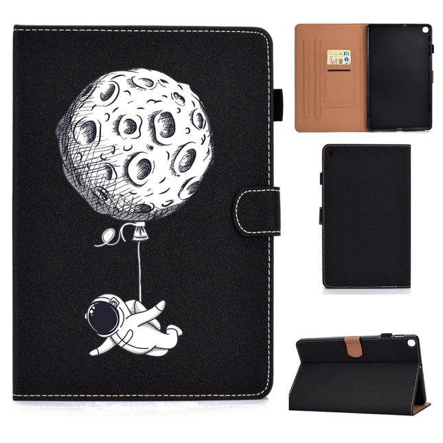 Pure Color Painting Left and Right Flat Leather Case with Pen Cover & Card Slot & Buckle Anti-skid Strip and Bracket(Starman)-garmade.com