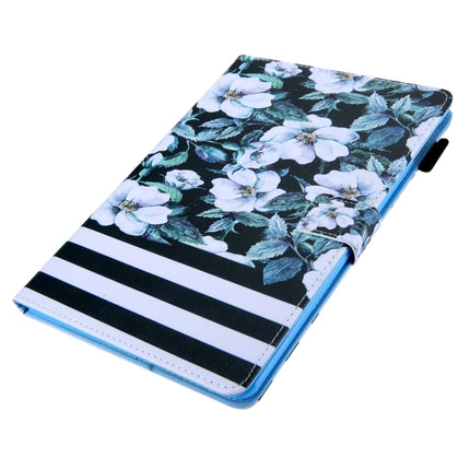 For iPad Pro 11 (2020) & (2018) Painted Pattern Tablet PC Protective Leather Case with Bracket & Card Slot & Photo Holder(Pear Flower)-garmade.com