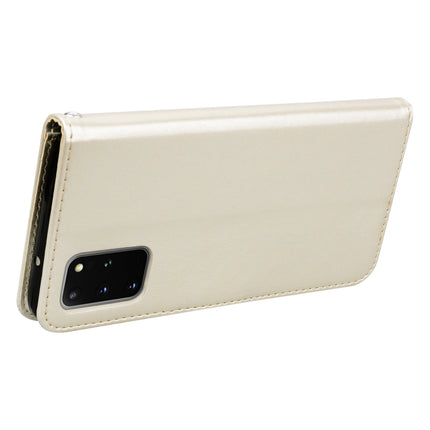 For Galaxy S20 Plus Rose Embossed Horizontal Flip PU Leather Case with Holder & Card Slots & Wallet(Gold)-garmade.com