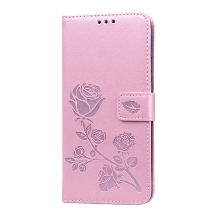 For Galaxy S20 Plus Rose Embossed Horizontal Flip PU Leather Case with Holder & Card Slots & Wallet(Rose Gold)-garmade.com