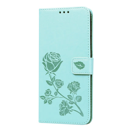 For Galaxy S20 Ultra Rose Embossed Horizontal Flip PU Leather Case with Holder & Card Slots & Wallet(Green)-garmade.com