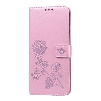 For Galaxy S20 Ultra Rose Embossed Horizontal Flip PU Leather Case with Holder & Card Slots & Wallet(Rose Gold)-garmade.com
