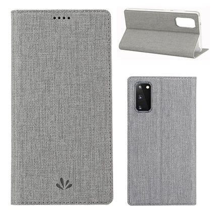 For Galaxy S20 ViLi Shockproof TPU + PU Horizontal Flip Protective Case with Card Slot & Holder(Grey)-garmade.com
