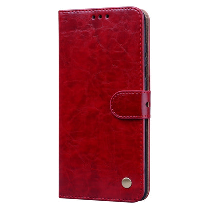 For Galaxy S20 Business Style Oil Wax Texture Horizontal Flip Leather Case, with Holder & Card Slots & Wallet(Red)-garmade.com