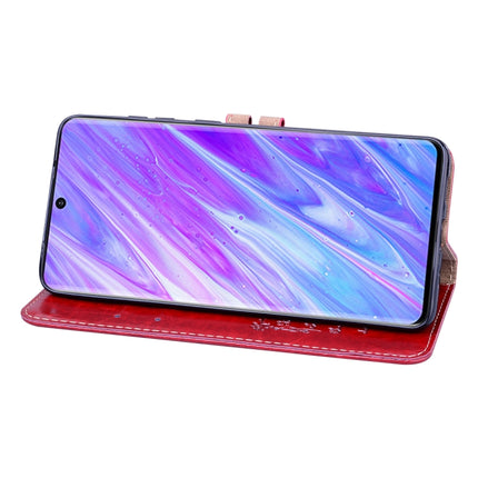 For Galaxy S20 Business Style Oil Wax Texture Horizontal Flip Leather Case, with Holder & Card Slots & Wallet(Red)-garmade.com