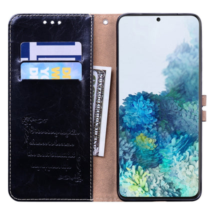 For Galaxy S20 Plus Business Style Oil Wax Texture Horizontal Flip Leather Case, with Holder & Card Slots & Wallet(Black)-garmade.com