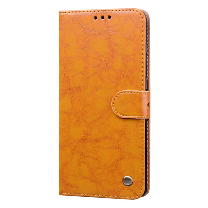 For Galaxy S20 Plus Business Style Oil Wax Texture Horizontal Flip Leather Case, with Holder & Card Slots & Wallet(Brown)-garmade.com