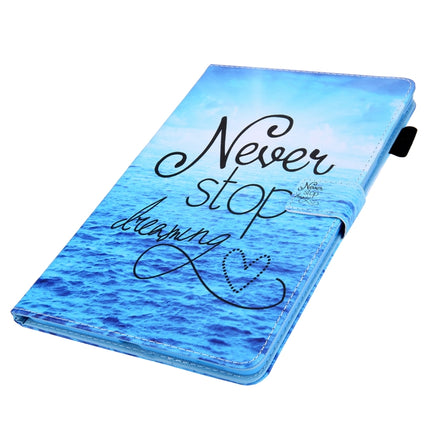 For iPad Pro 11 (2020) & (2018) Painted Pattern Tablet PC Protective Leather Case with Bracket & Card Slot & Photo Holder(Never Stop)-garmade.com