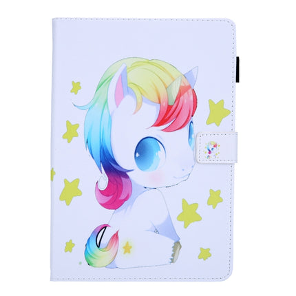 For iPad Pro 11 (2020) & (2018) Painted Pattern Tablet PC Protective Leather Case with Bracket & Card Slot & Photo Holder(Unicorn Baby)-garmade.com