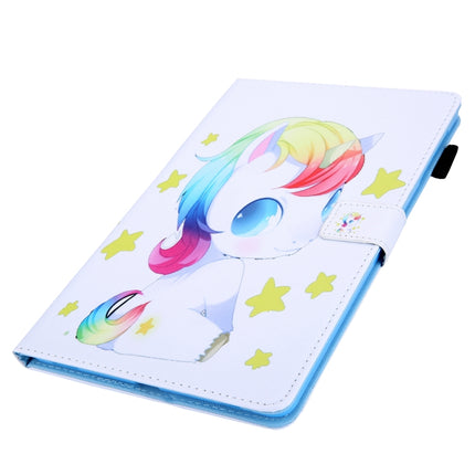 For iPad Pro 11 (2020) & (2018) Painted Pattern Tablet PC Protective Leather Case with Bracket & Card Slot & Photo Holder(Unicorn Baby)-garmade.com