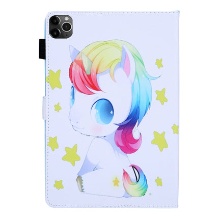 For iPad Pro 11 (2020) & (2018) Painted Pattern Tablet PC Protective Leather Case with Bracket & Card Slot & Photo Holder(Unicorn Baby)-garmade.com